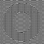 graphic made up on different sized black and white rectangle which make your eyes go a little funny